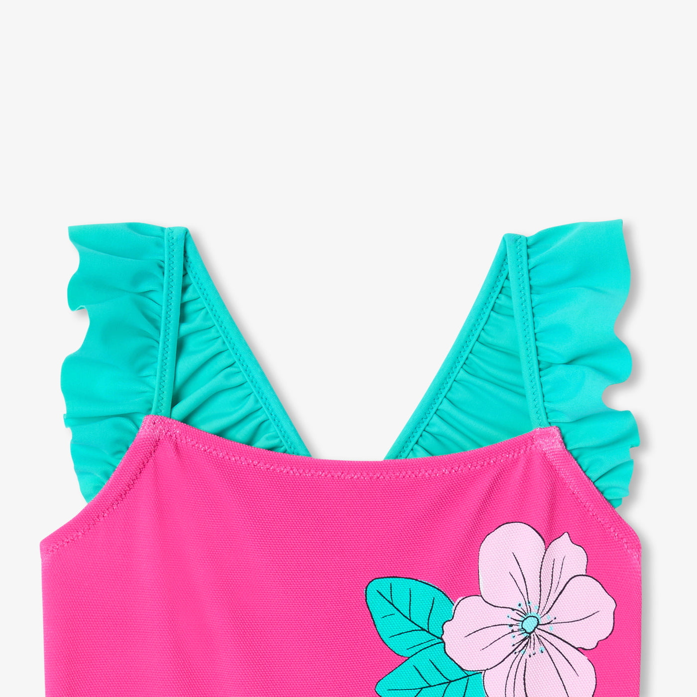 Girl one-piece swimsuit - multico