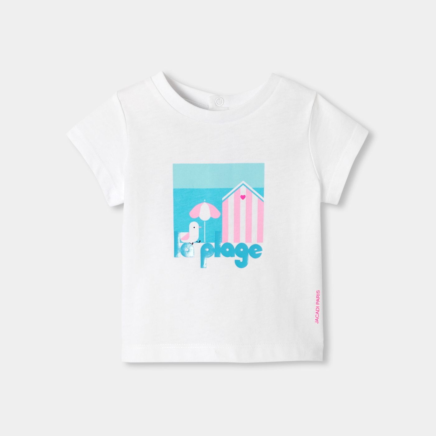 Baby girl cotton T-shirt - blanc jacadi