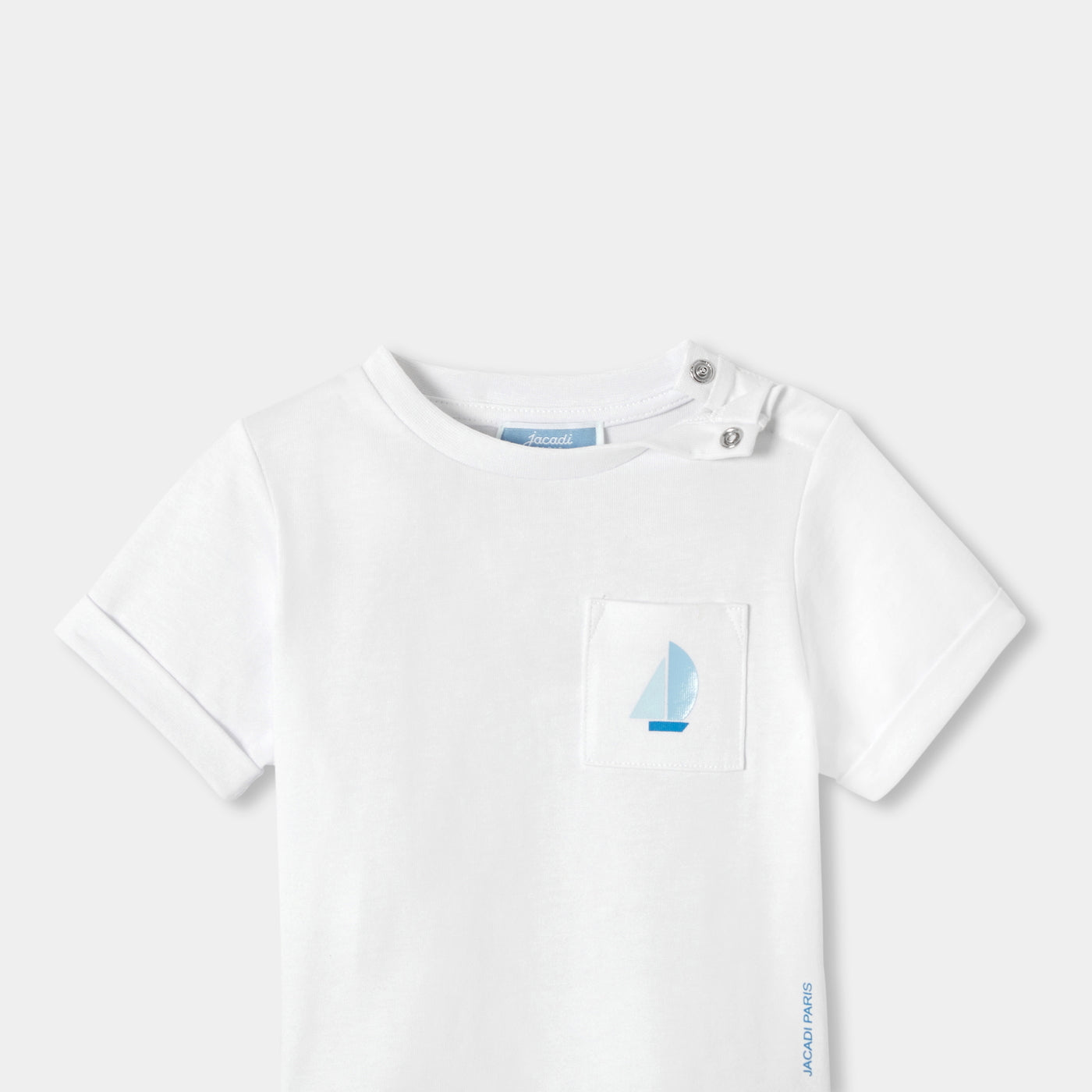 Baby boy organic cotton T-shirt - blanc jacadi