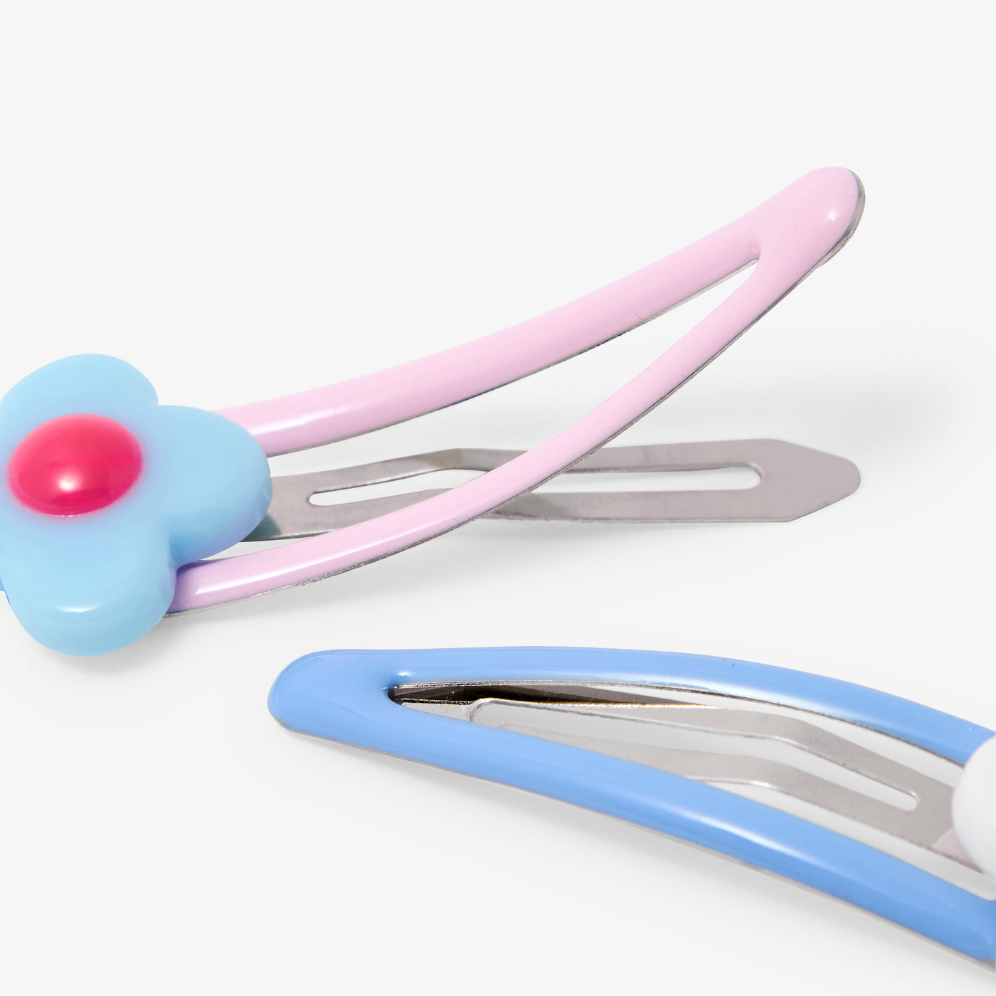 Girl pair of snap clips - multico