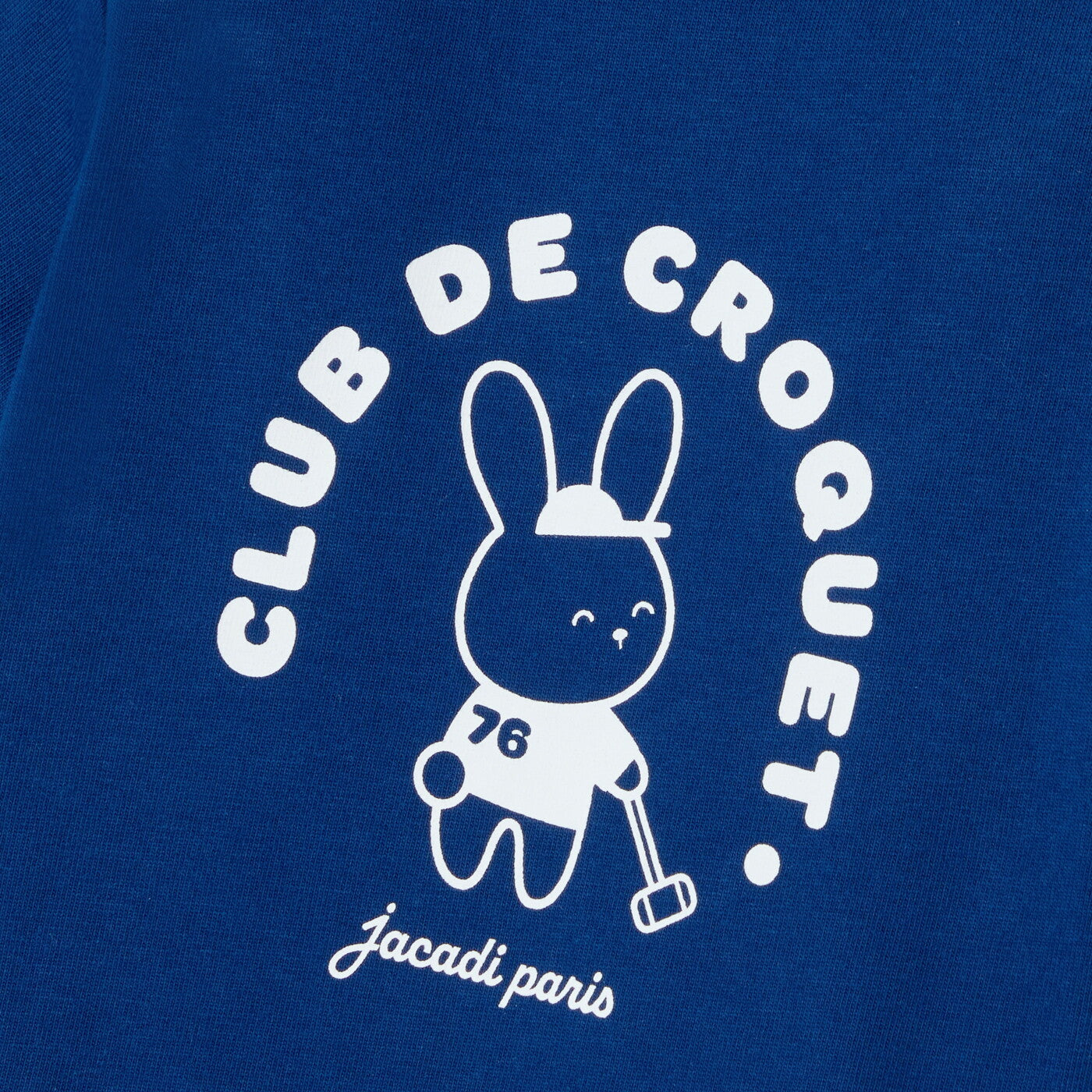 Baby short-sleeved cotton T-shirt - bleu fonce