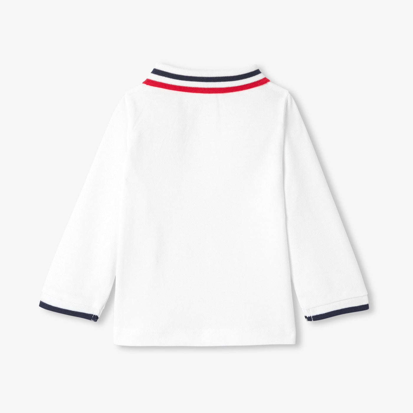 Baby boy long-sleeved polo shirt - blanc jacadi