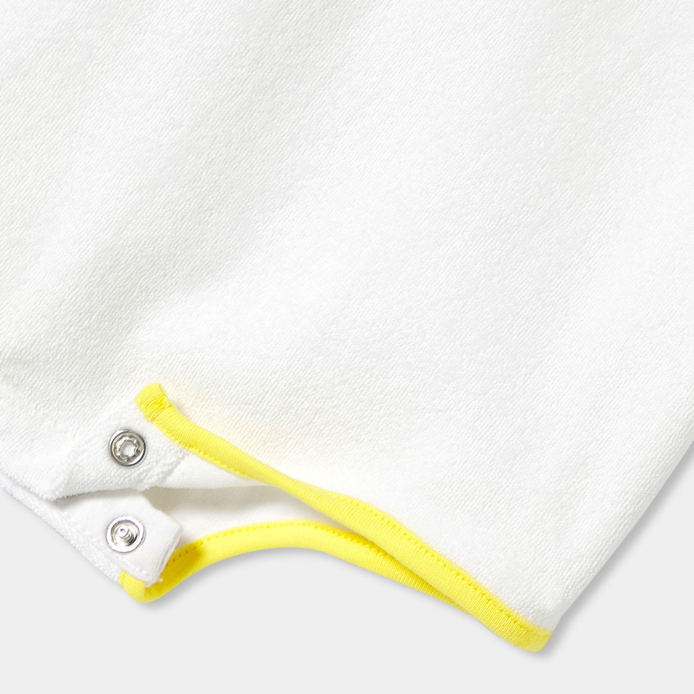 Baby girl French terry cotton romper - blanc jacadi