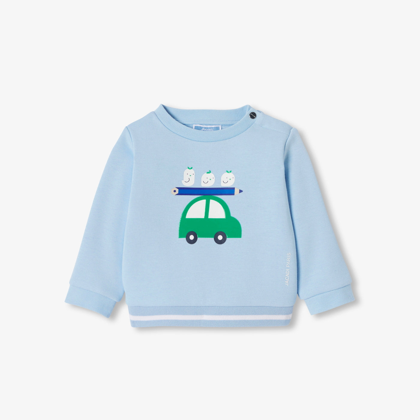Baby boy fleece sweater - bleu clair jacadi