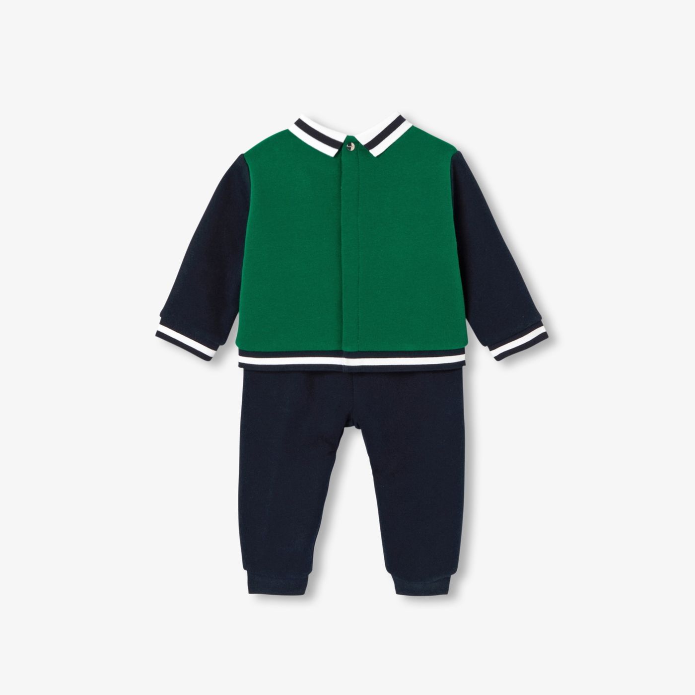 Baby boy fleece set - navy/green