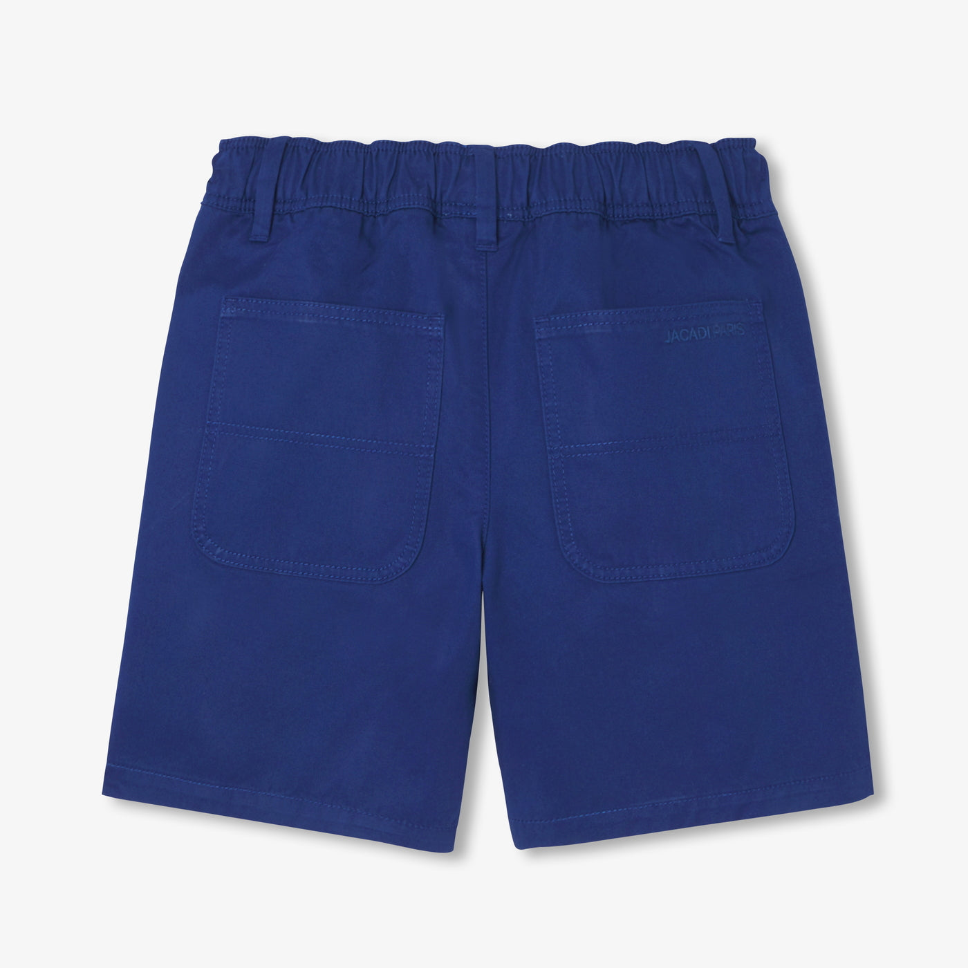 Boy cotton twill Bermuda shorts - bleu fonce
