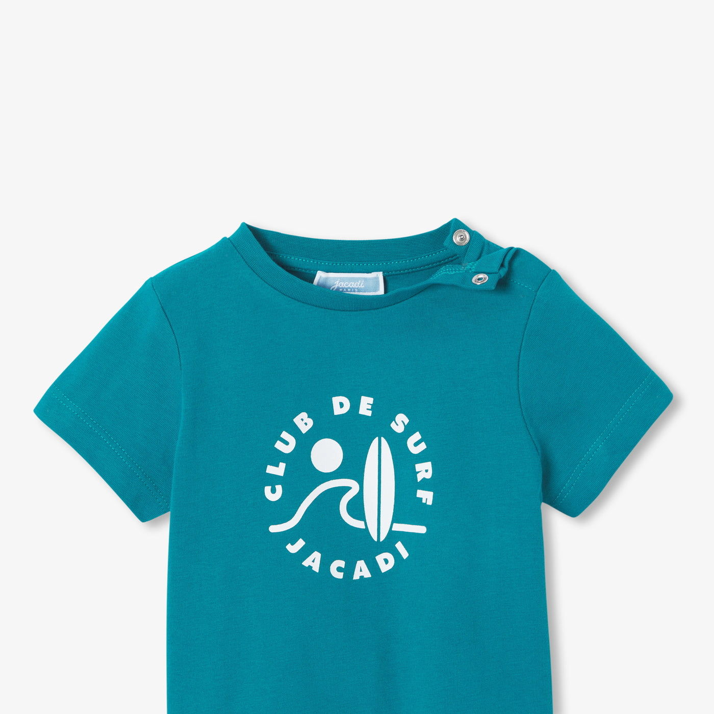Baby boy cotton T-shirt - petrole