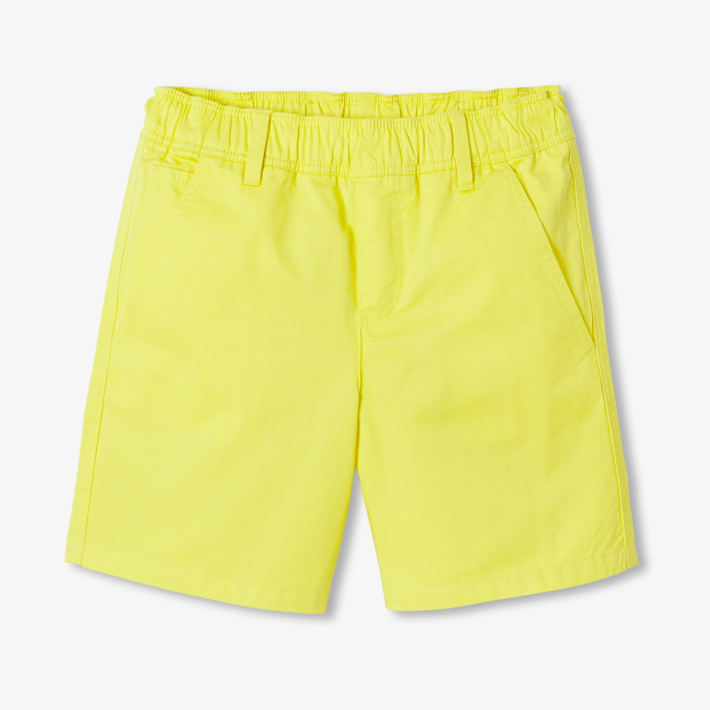 Boy cotton twill Bermuda shorts - jaune soleil