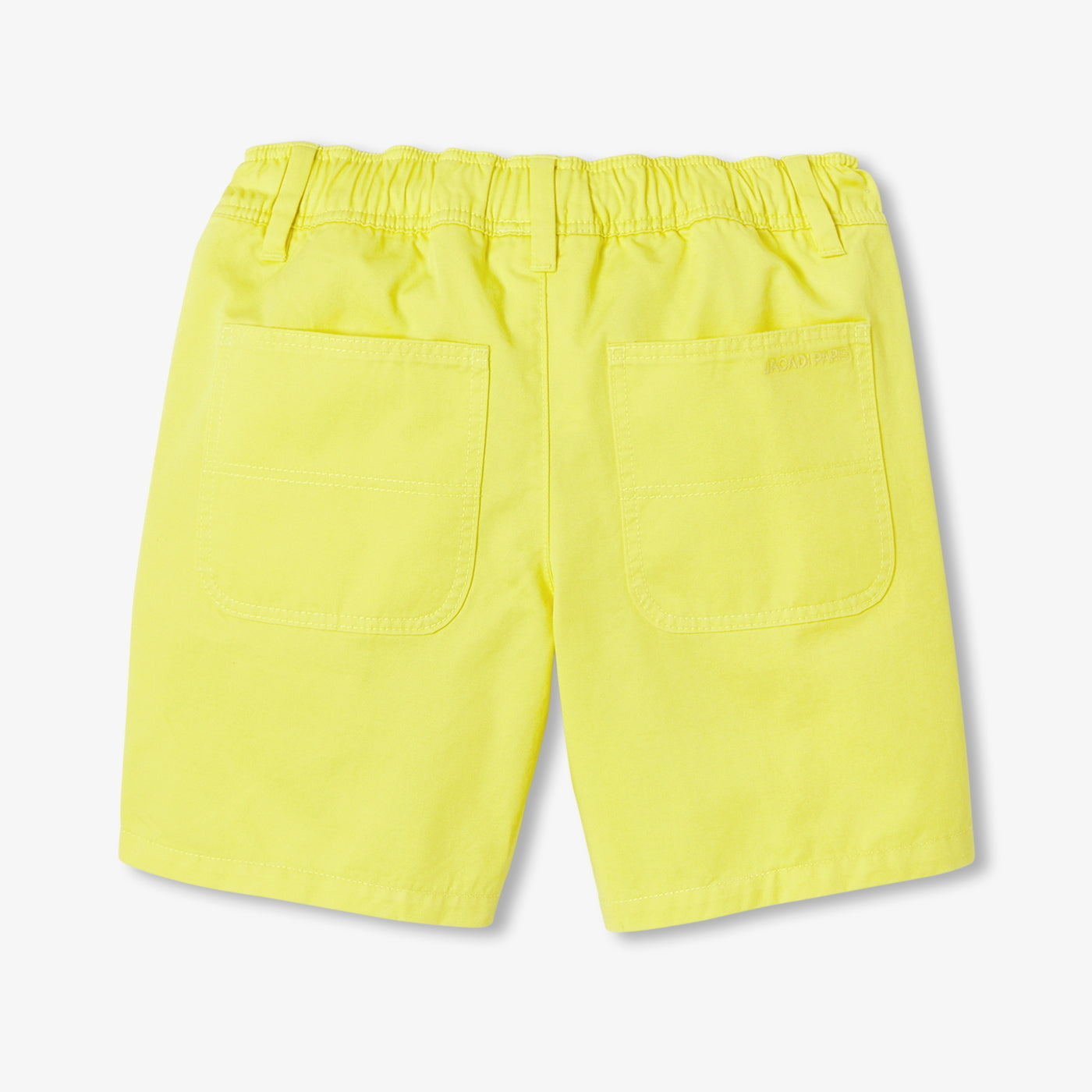 Boy cotton twill Bermuda shorts - jaune soleil