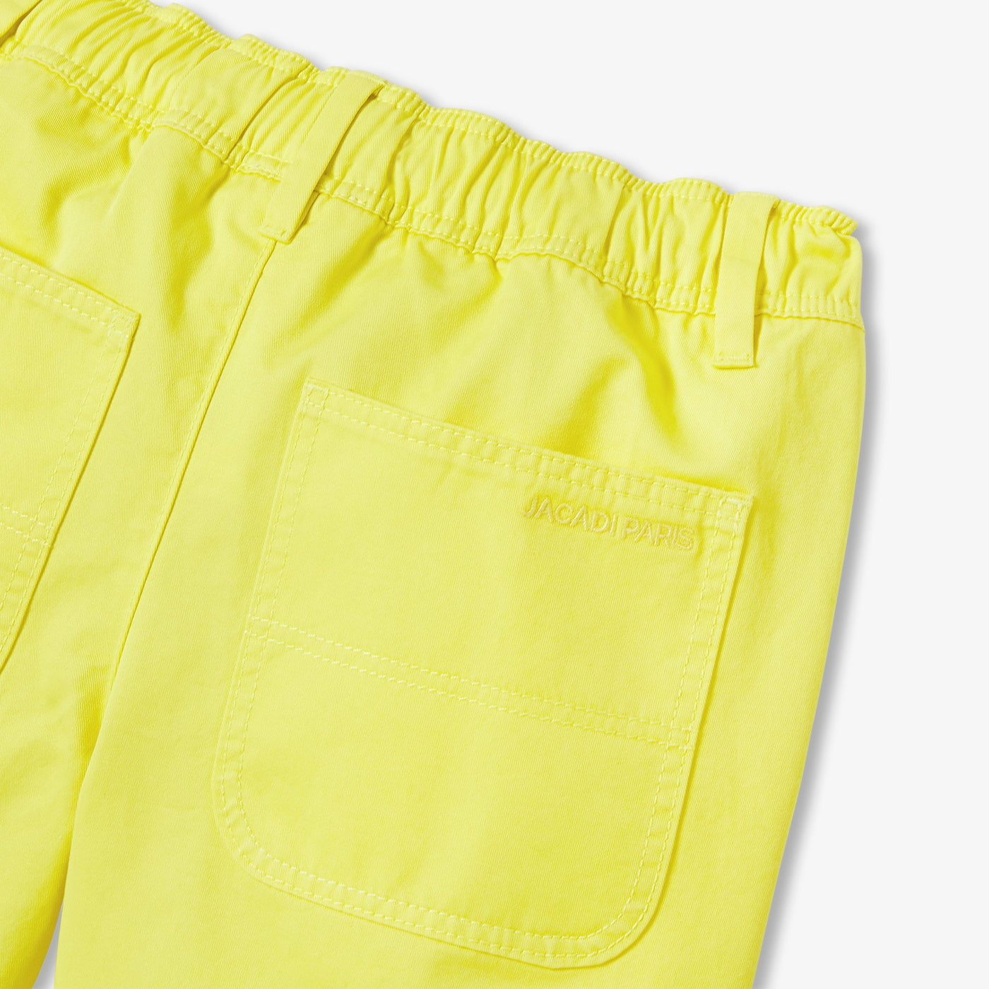 Boy cotton twill Bermuda shorts - jaune soleil