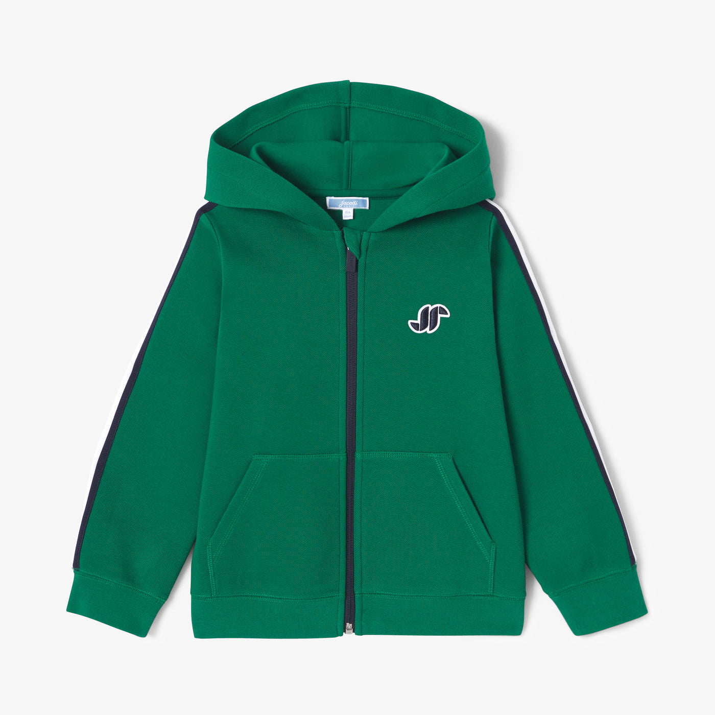 Boy zip-up sweatshirt - vert cresson