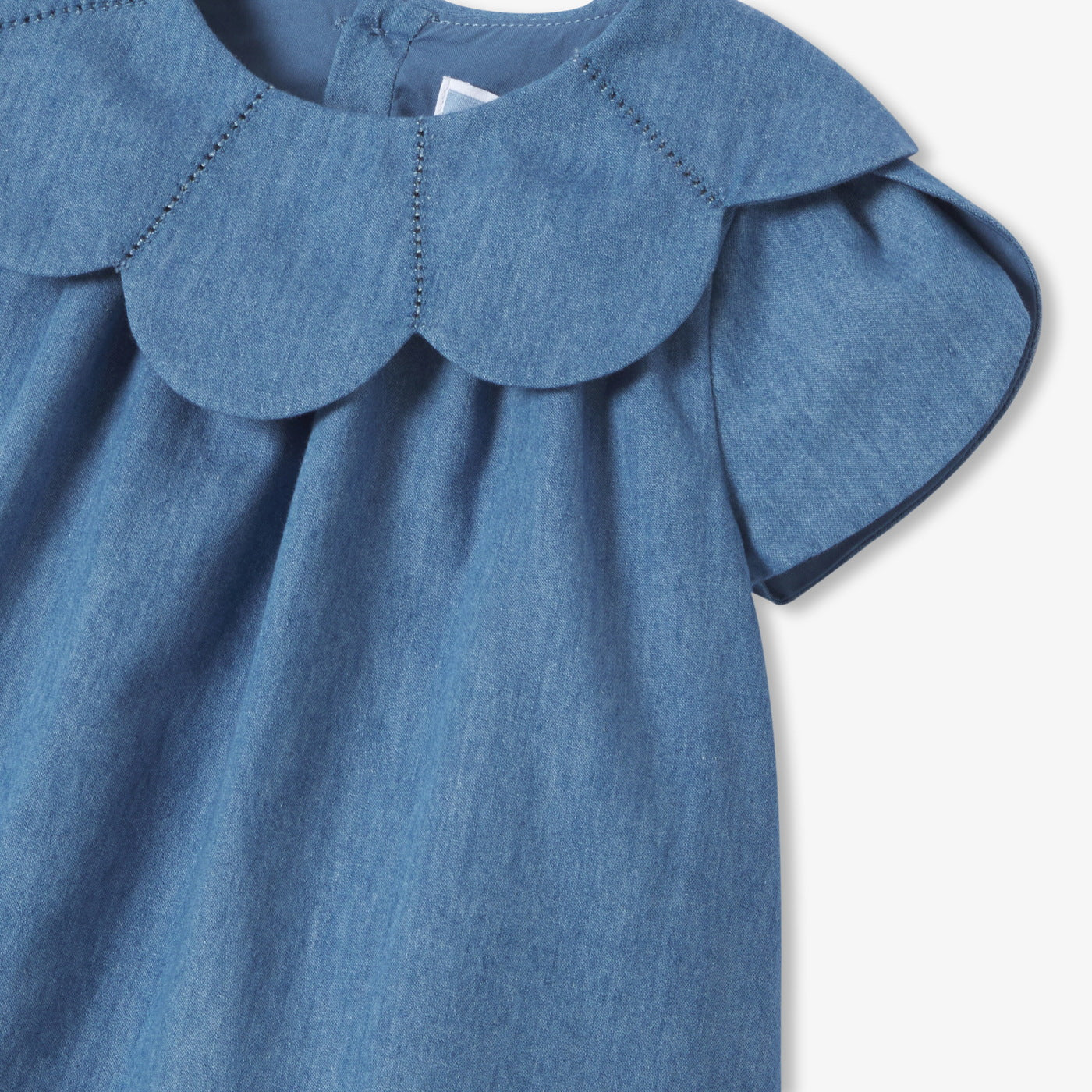 Baby girl chambray dress - chambray