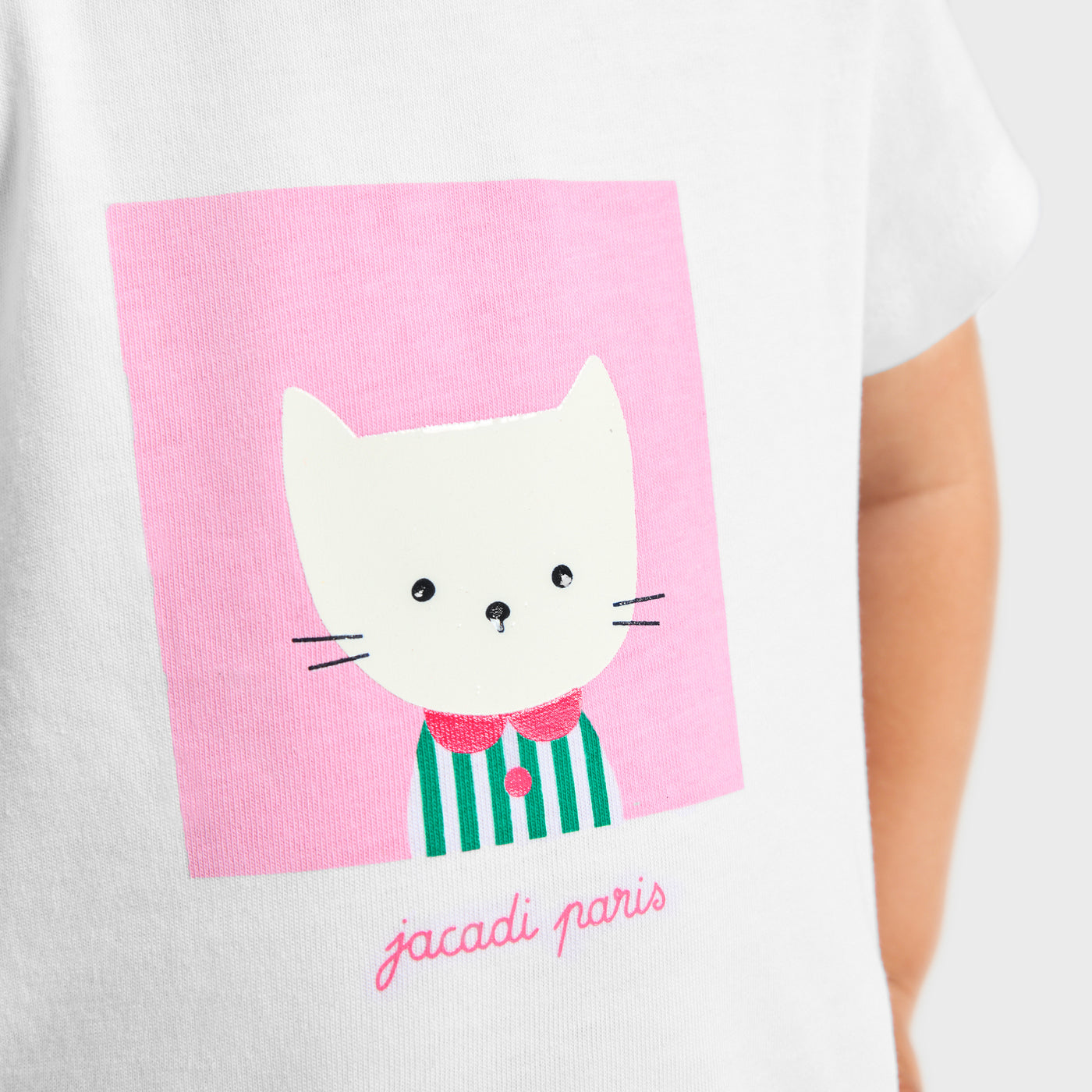Baby girl short-sleeved jersey T-shirt - blanc jacadi