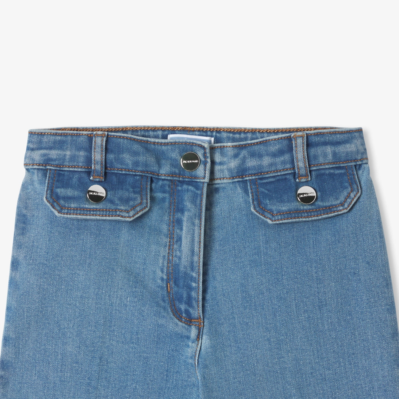 Girl wide-leg jeans - denim clair