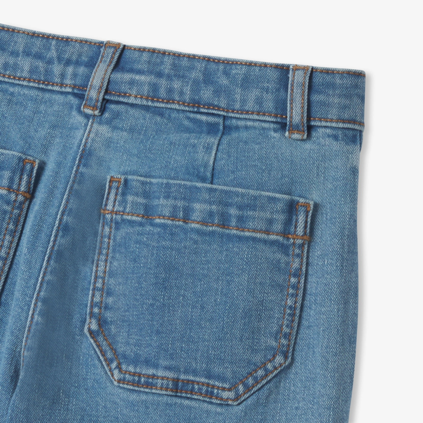 Girl wide-leg jeans - denim clair
