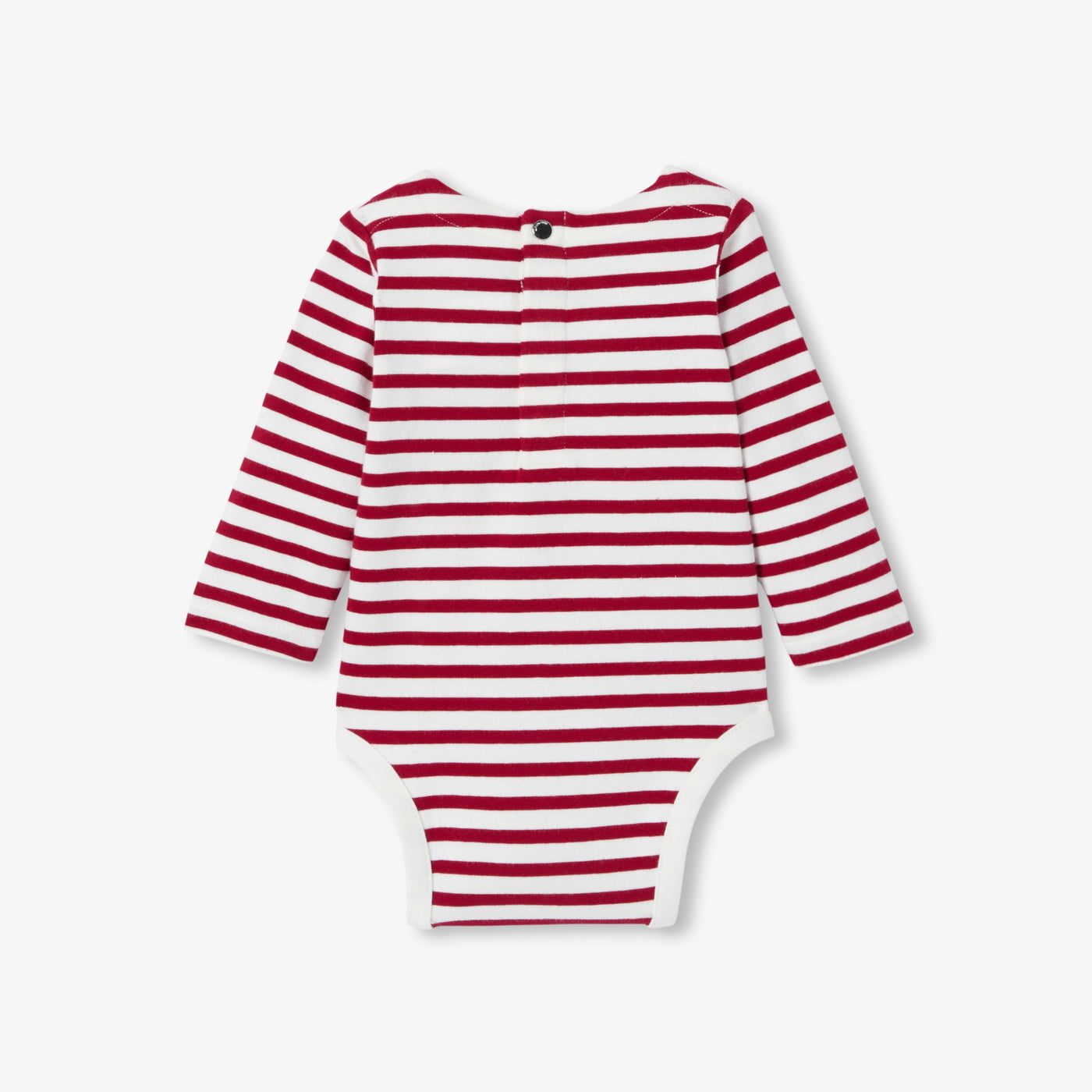 Baby striped long-sleeved bodysuit - blanc/rouge