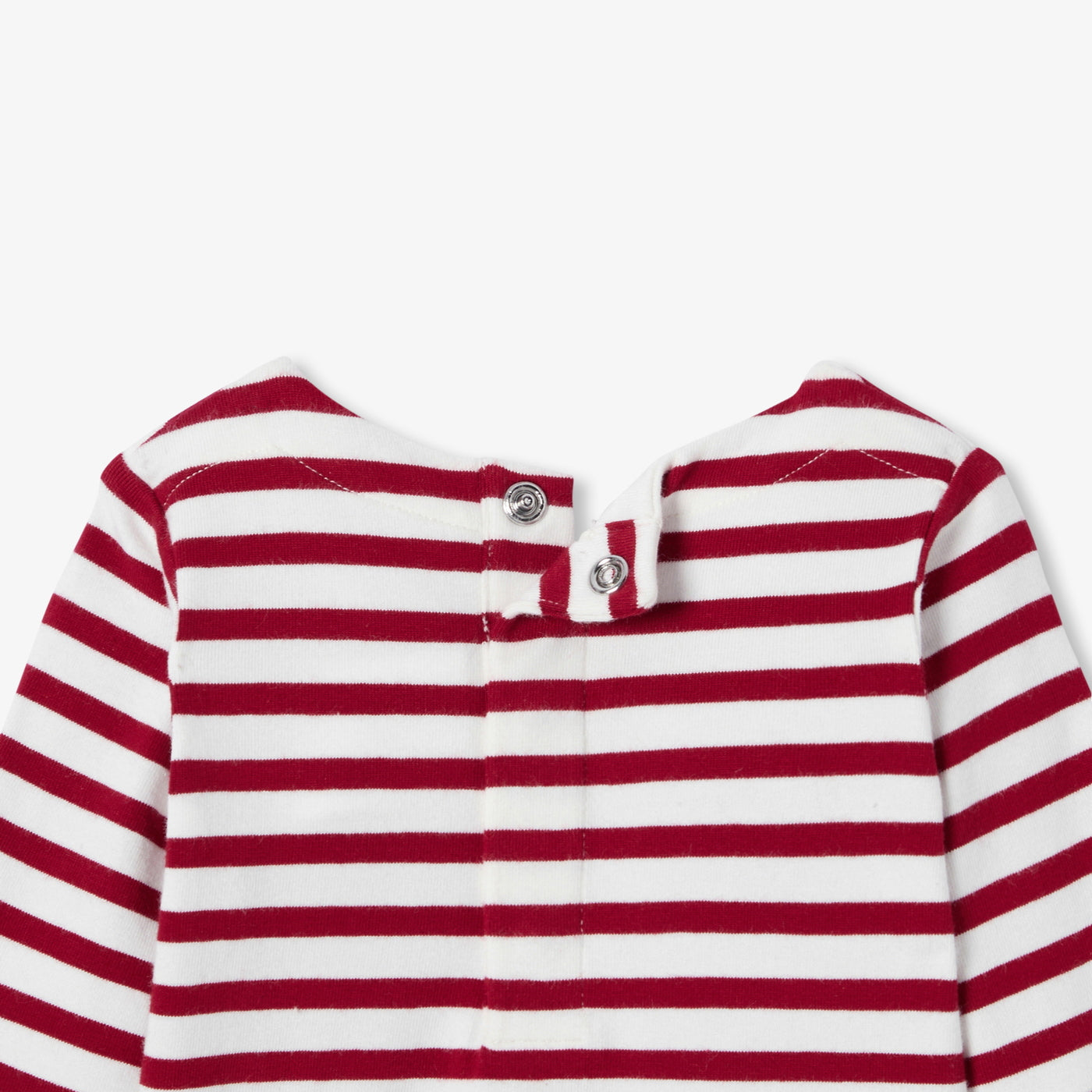 Baby striped long-sleeved bodysuit - blanc/rouge