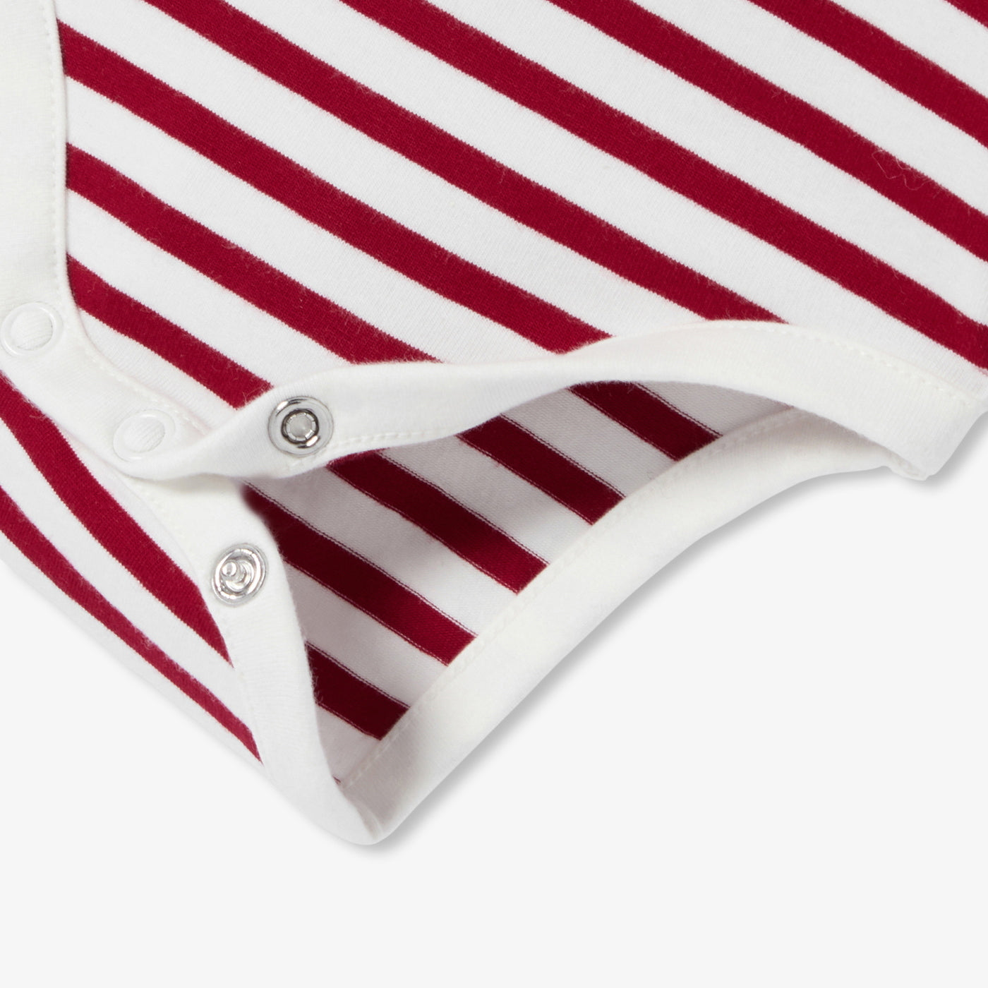 Baby striped long-sleeved bodysuit - blanc/rouge