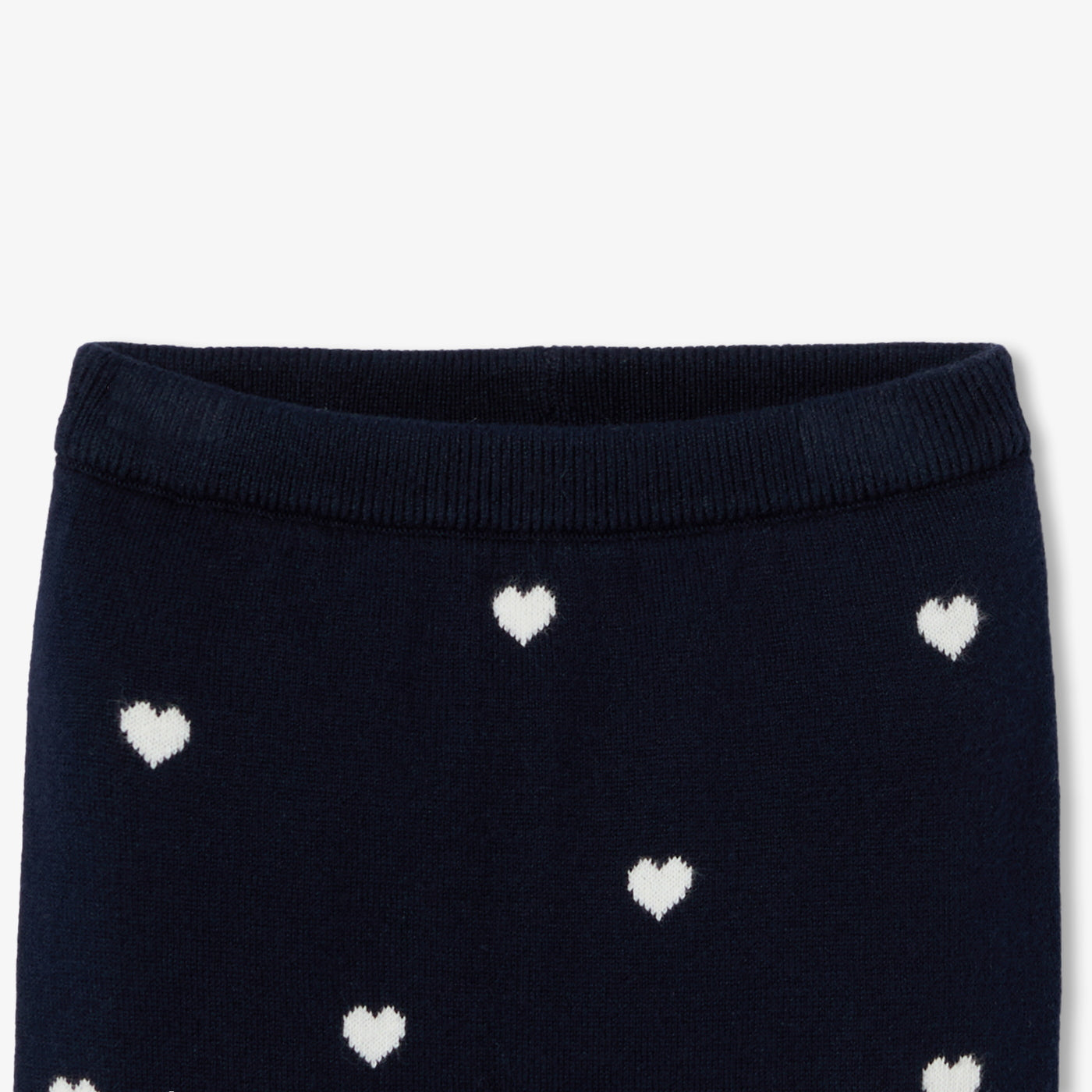 Baby girl hearts set - marine/blanc