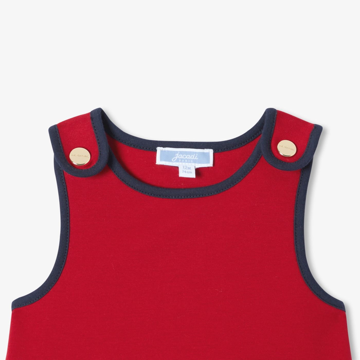 Baby girl Milano knit pinafore dress - rouge rubis