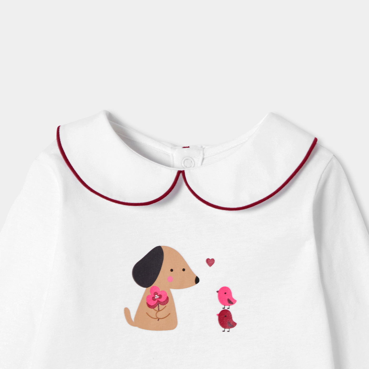 Baby girl long-sleeved T-shirt - blanc jacadi