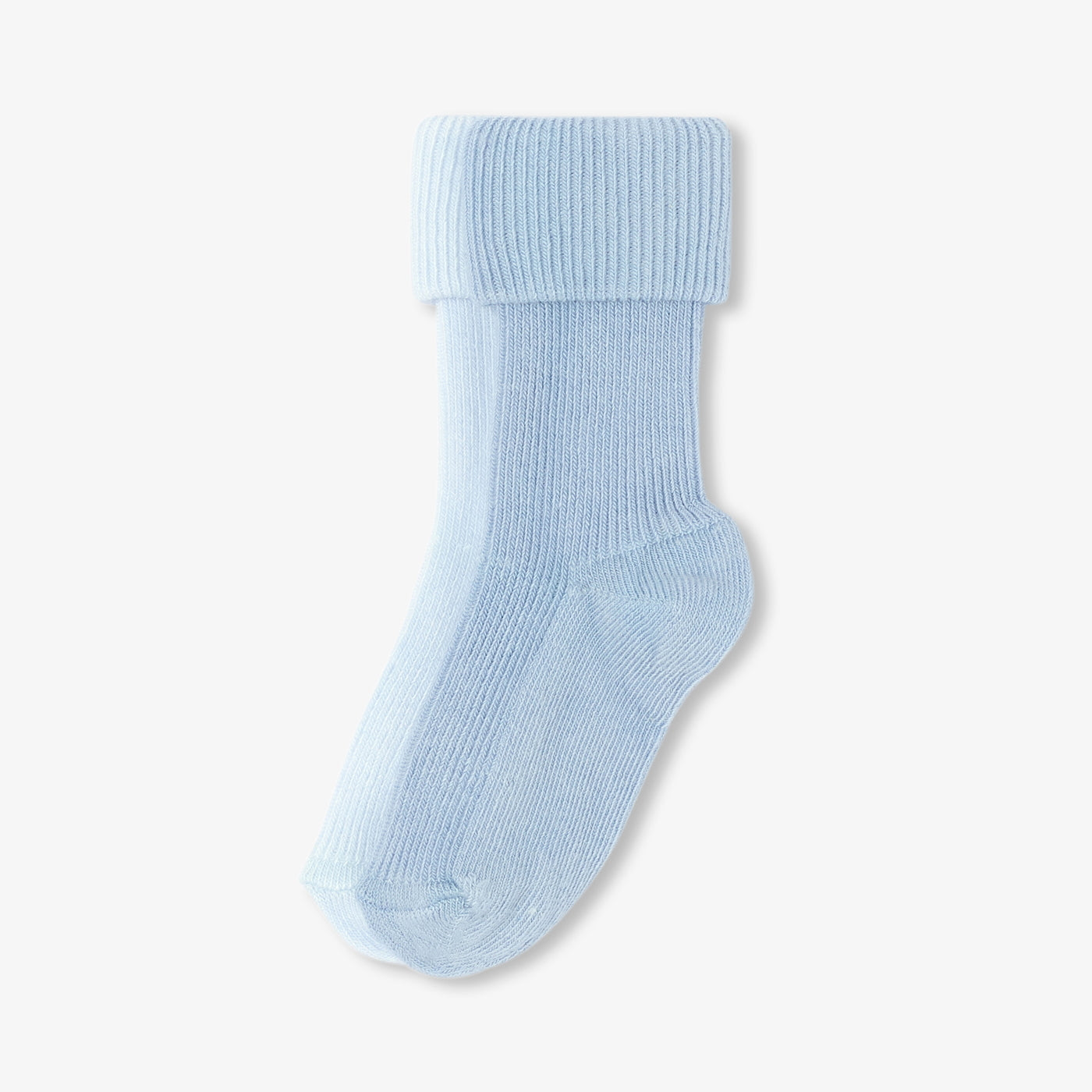 Duo of ribbed socks for baby boy - bleu/multico