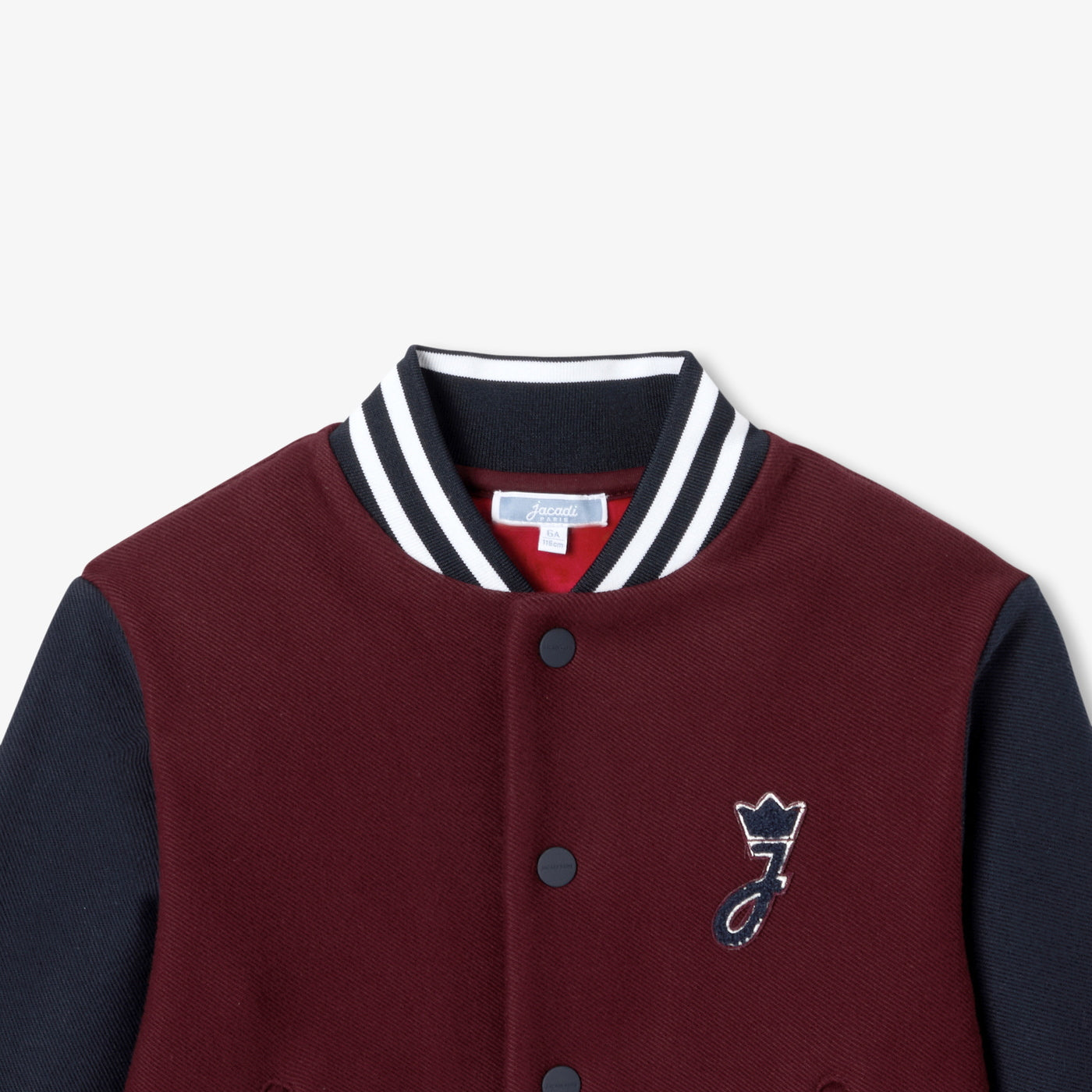 Boy varsity jacket - bordeaux