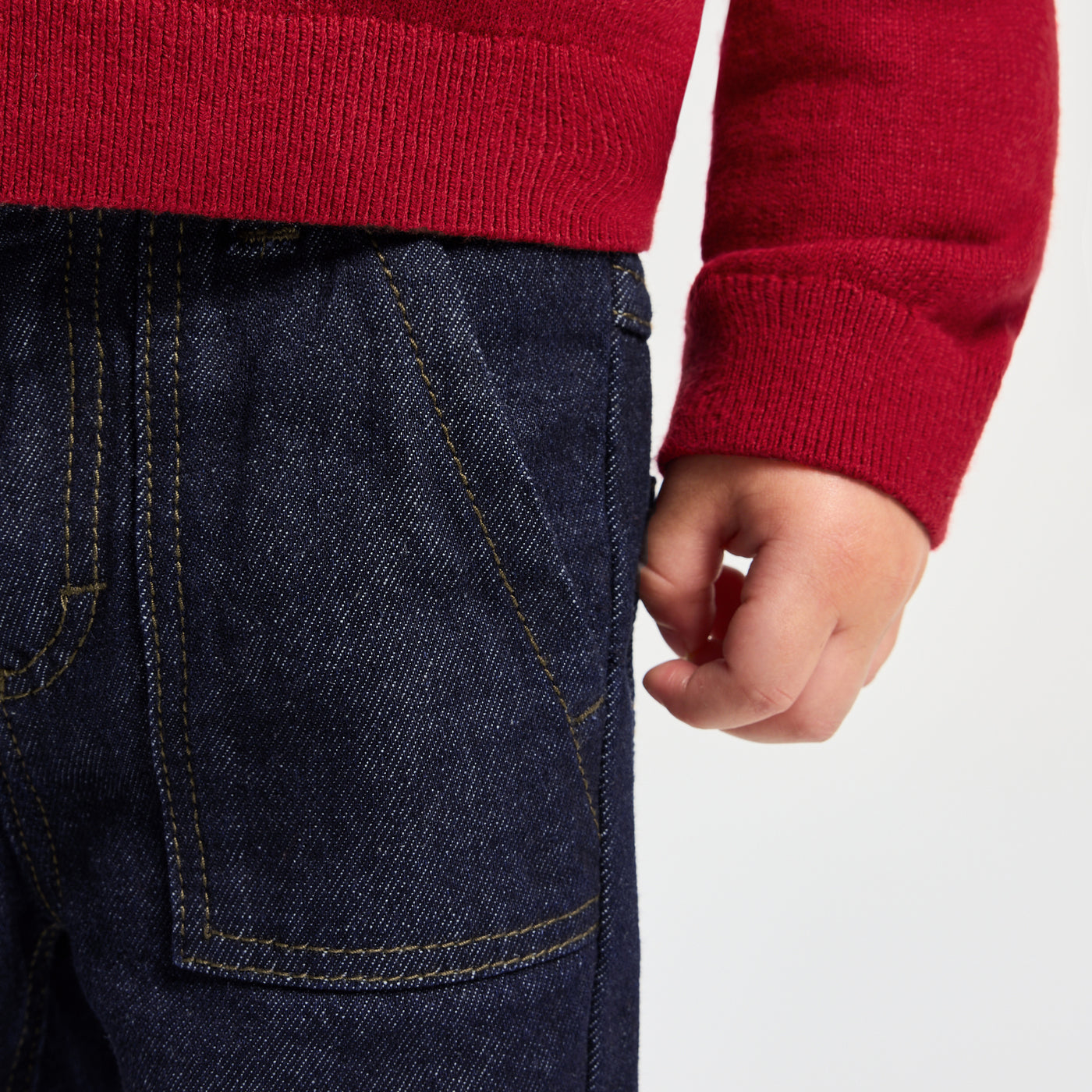 Baby cuffed jeans - denim fonce