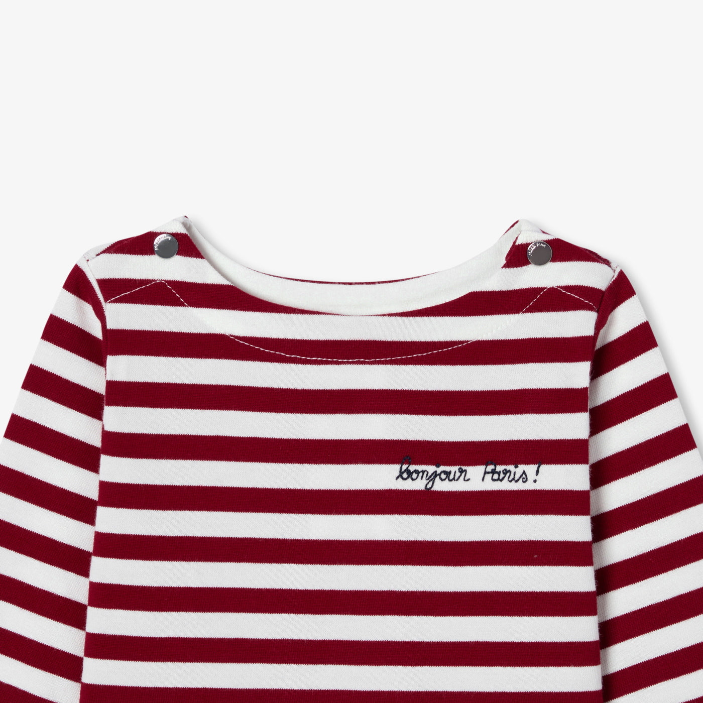Baby bo' striped sailor top - blanc/rouge