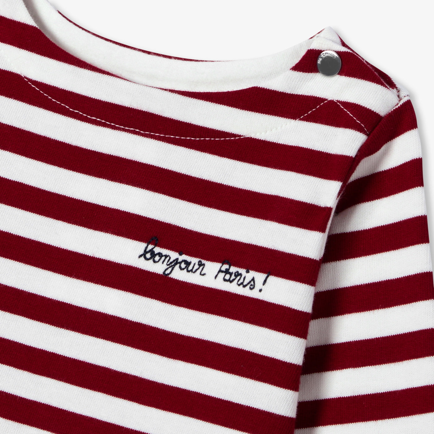 Baby bo' striped sailor top - blanc/rouge