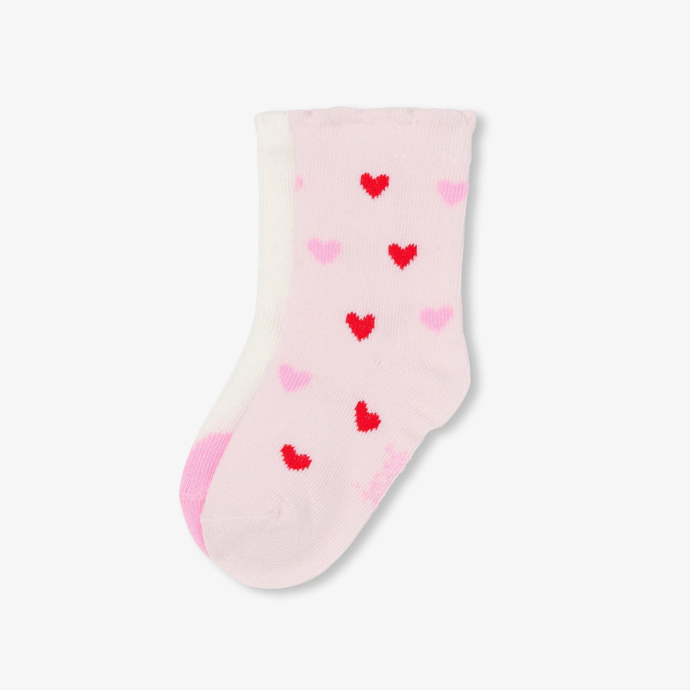 Baby girl sock duo - rose/multico