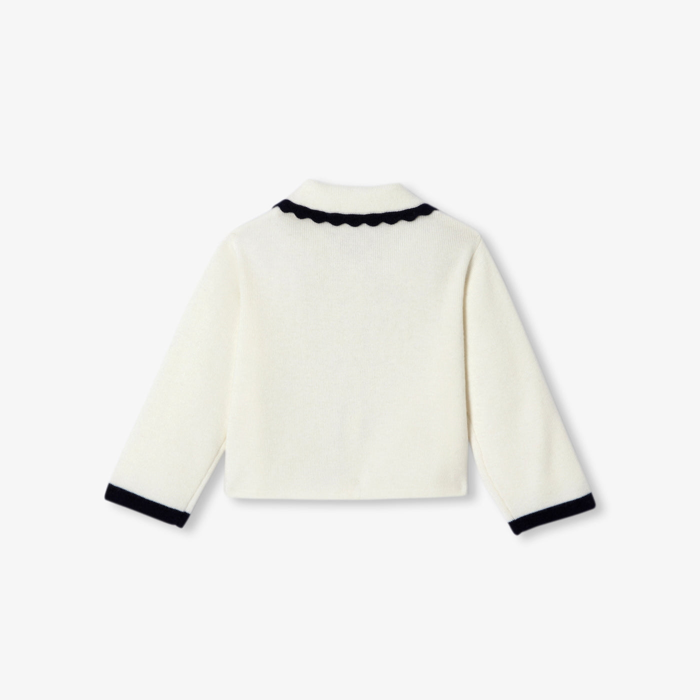 Baby girl knit cardigan - blanc doux jacadi
