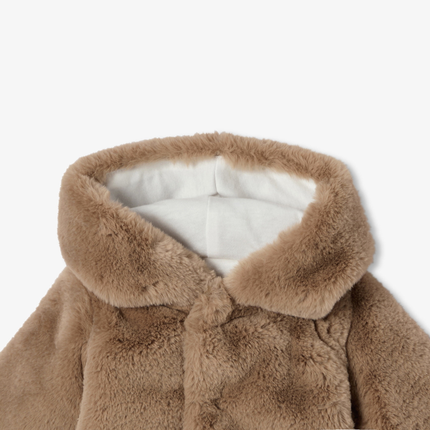 Baby faux fur coat - marron clair
