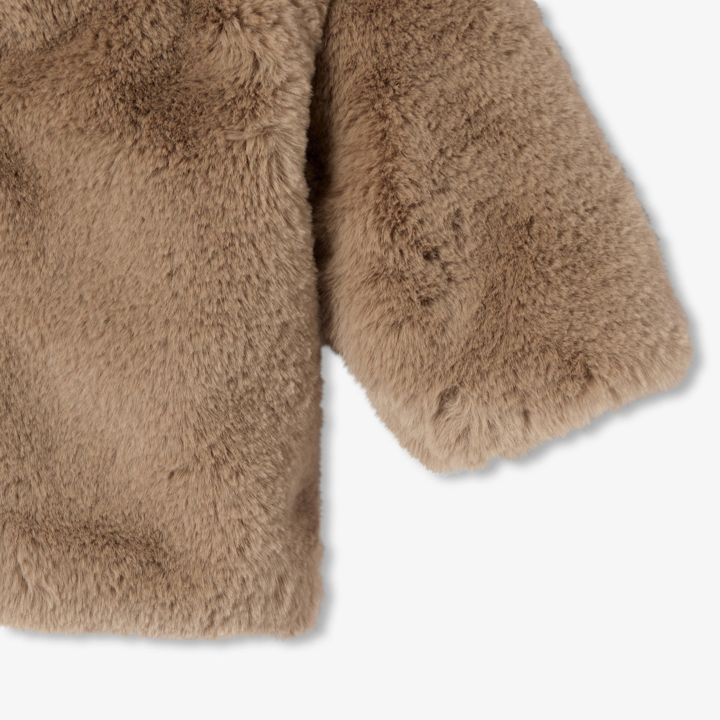 Baby faux fur coat - marron clair