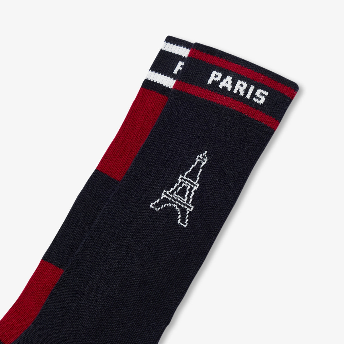 Boy duo of knee-high socks - marine/rouge