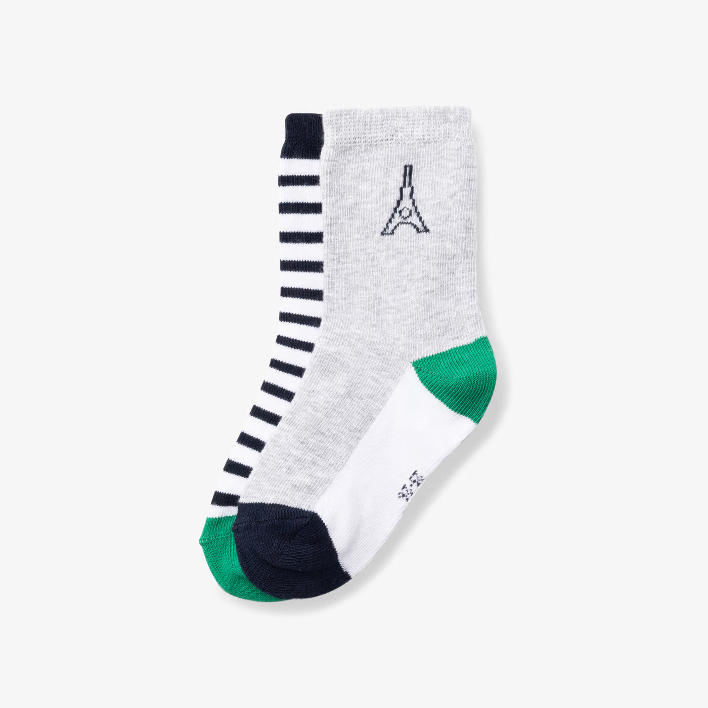 Baby boy cotton sock duo - multicolor