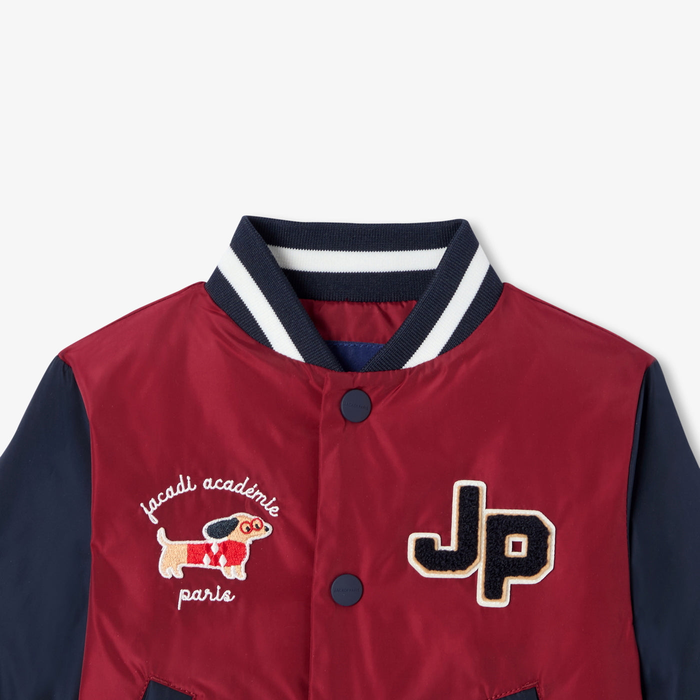 Baby varsity jacket - rouge brique