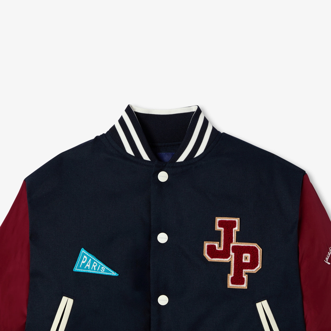Child bi-material bomber jacket - marine jacadi