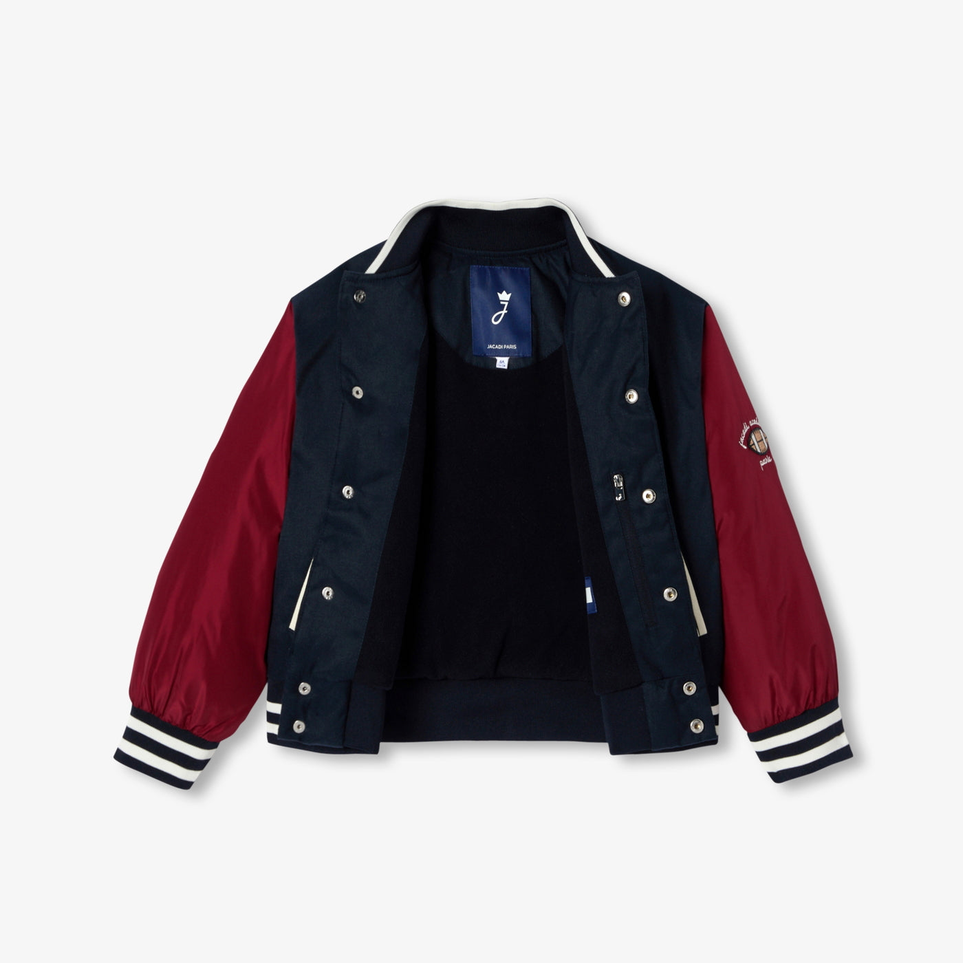 Child bi-material bomber jacket - marine jacadi