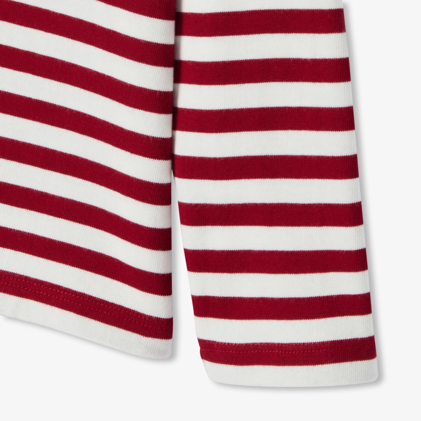 Child jersey striped sailor T-shirt - blanc/rouge
