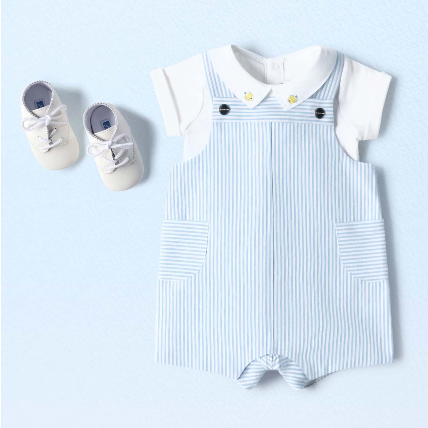 Baby boy interlock cotton bodysuit - blanc jacadi