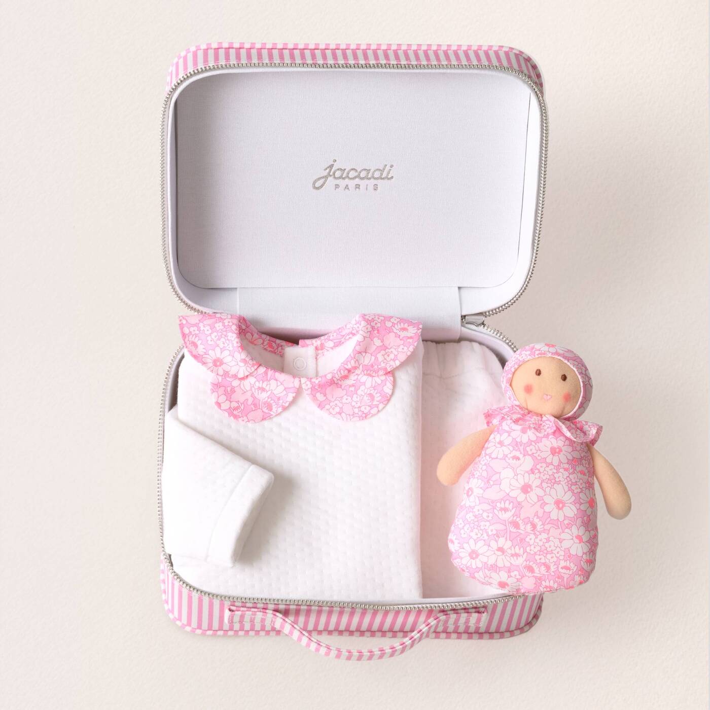 Baby girl double jersey comfort set - blanc jacadi