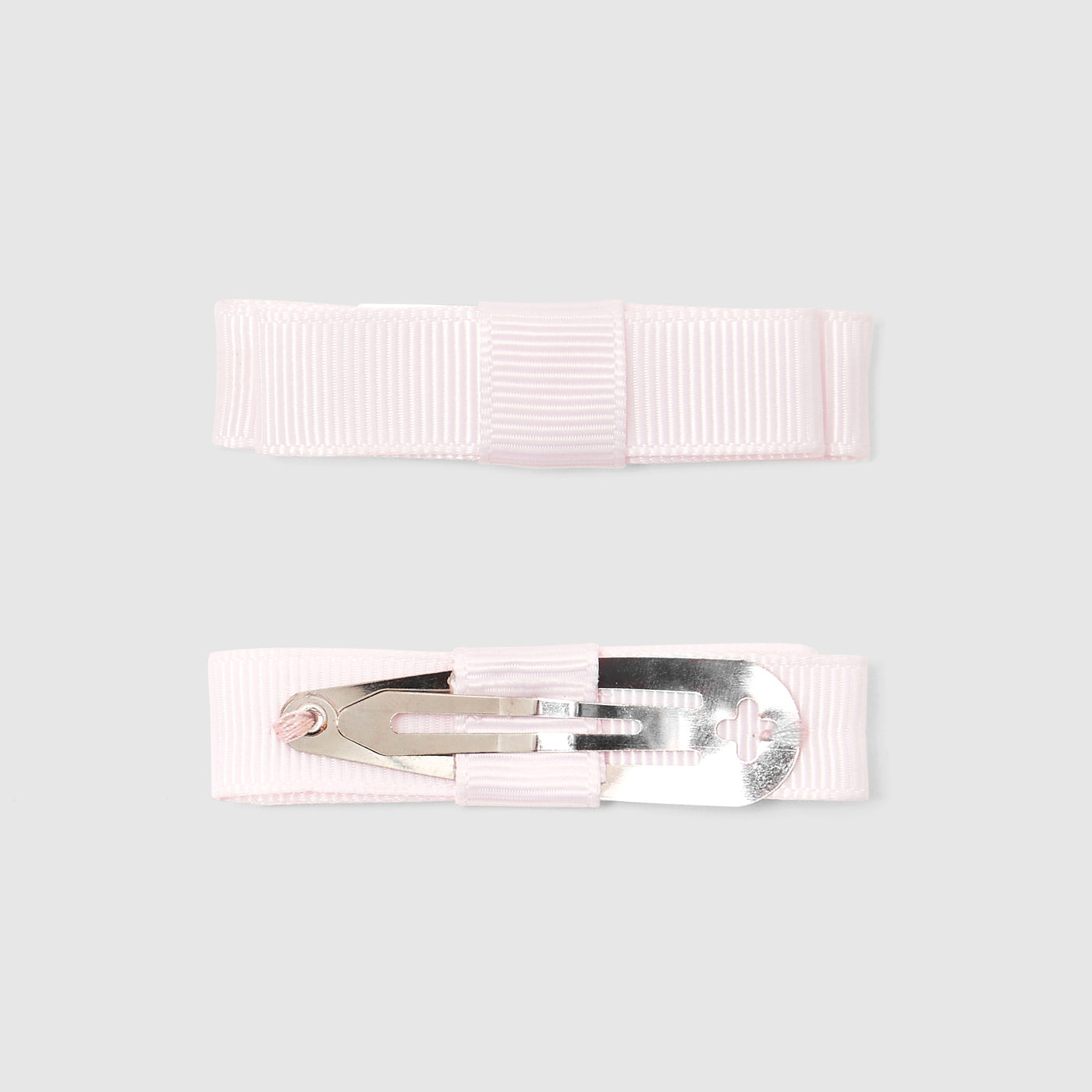 Girl duo of hair clips with flat knot - jacadi pale pink