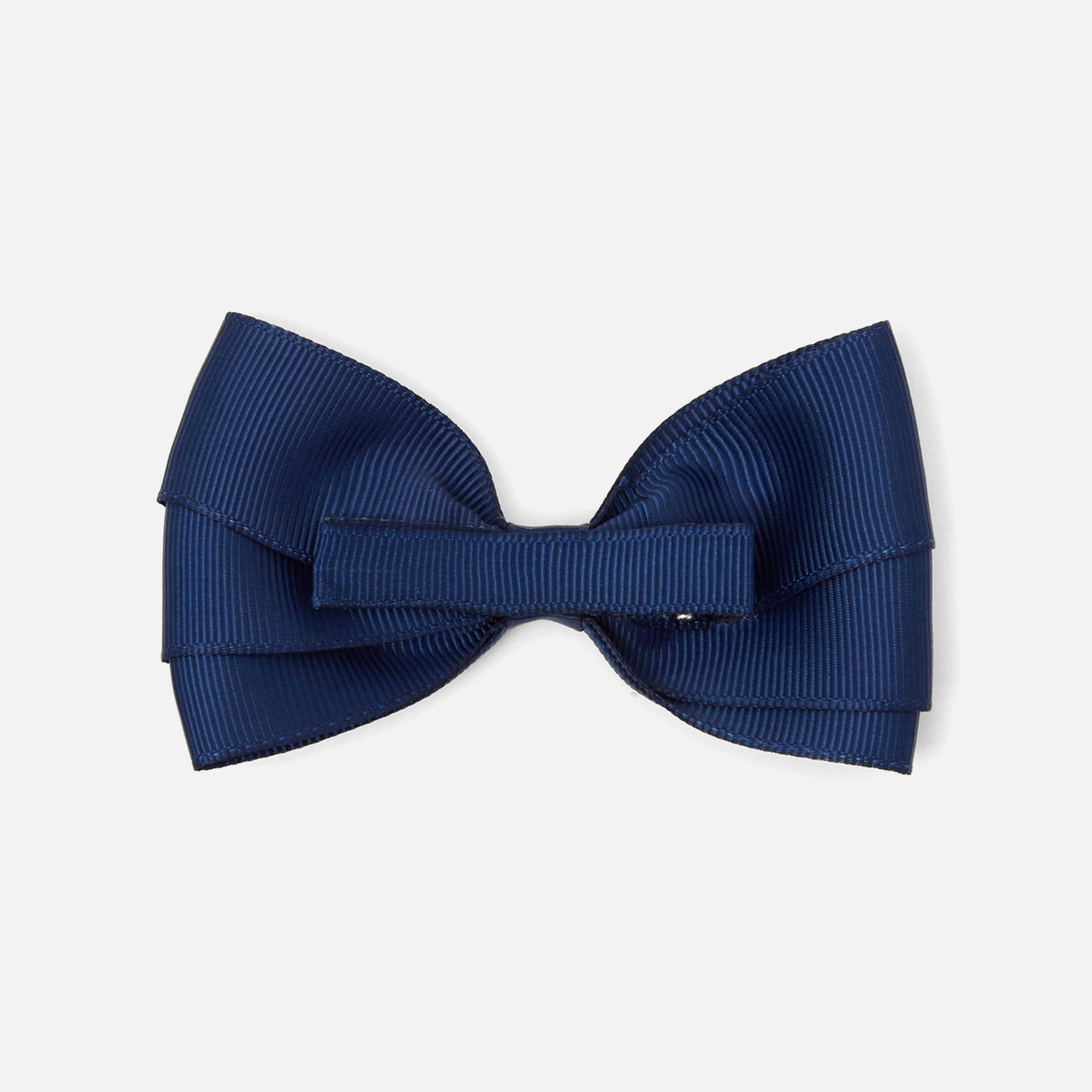 Girl big bow hair clip - jacadi navy