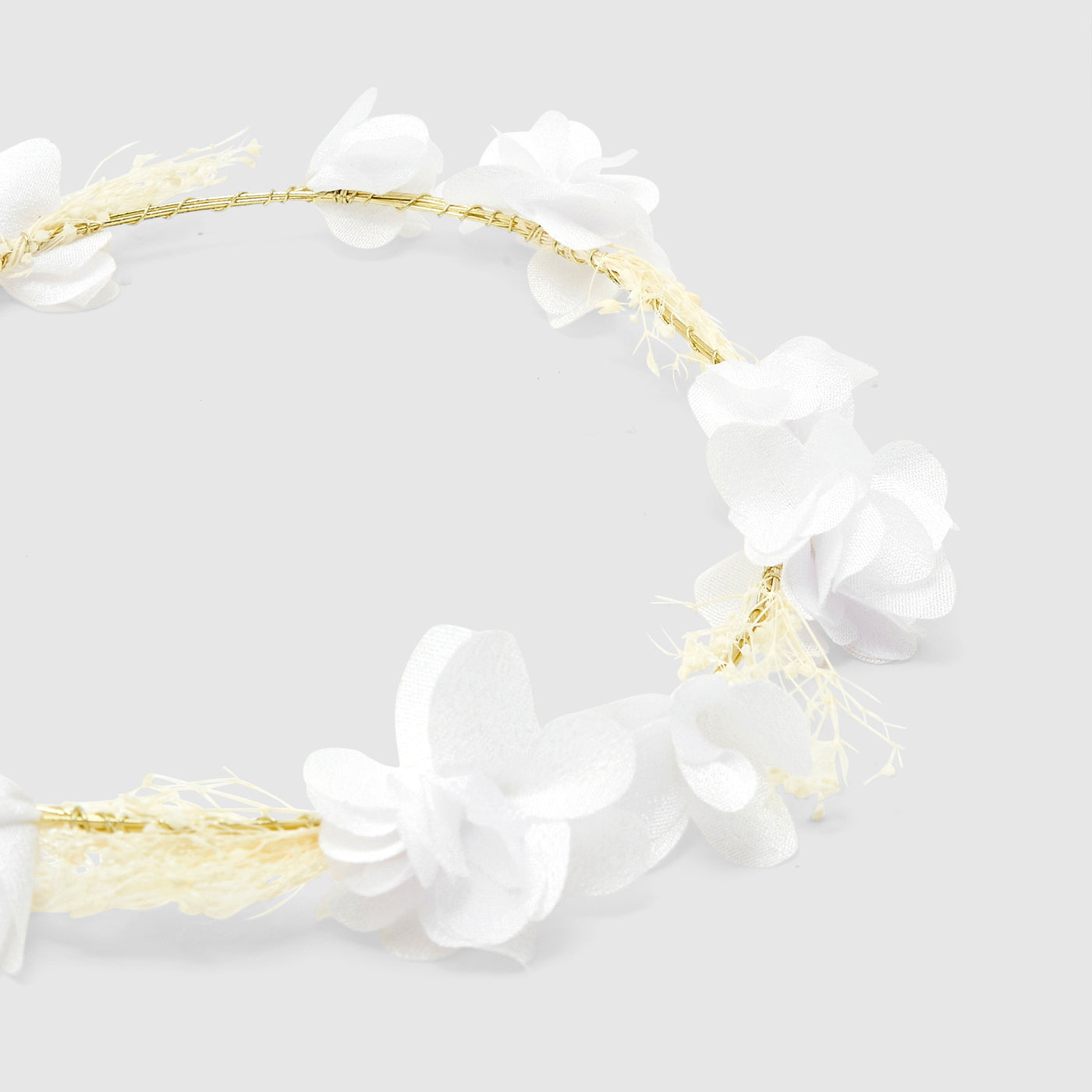 Baby girl flower crown - white jacadi