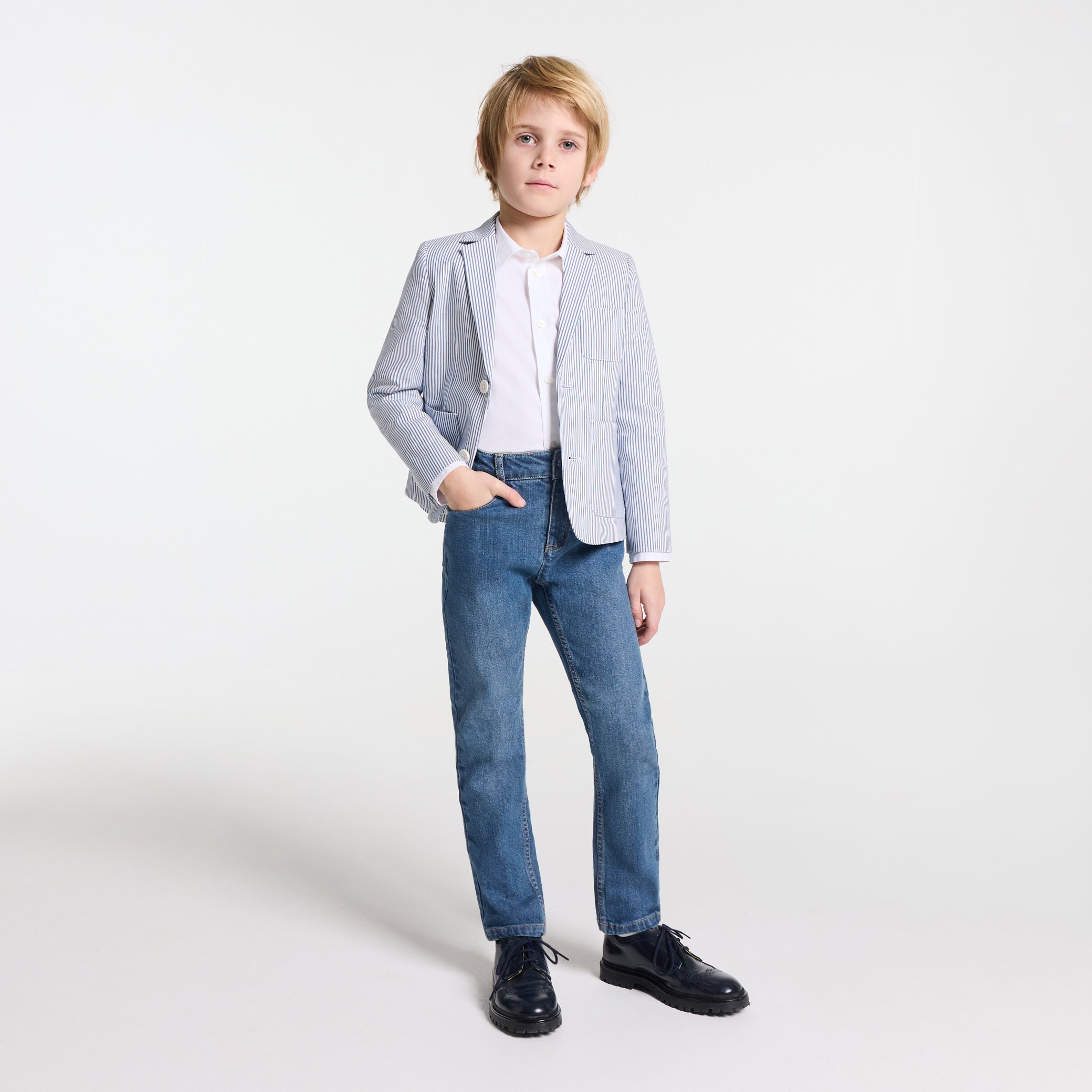 Boy straight jeans