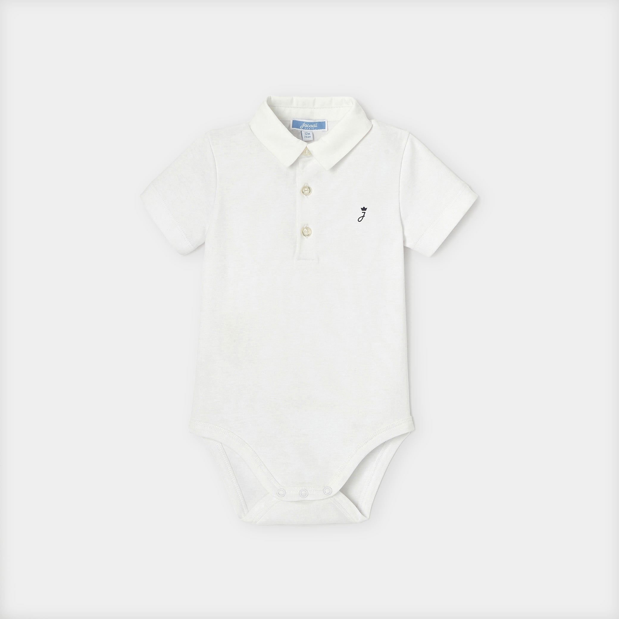 Baby boy Oxford collar bodysuit