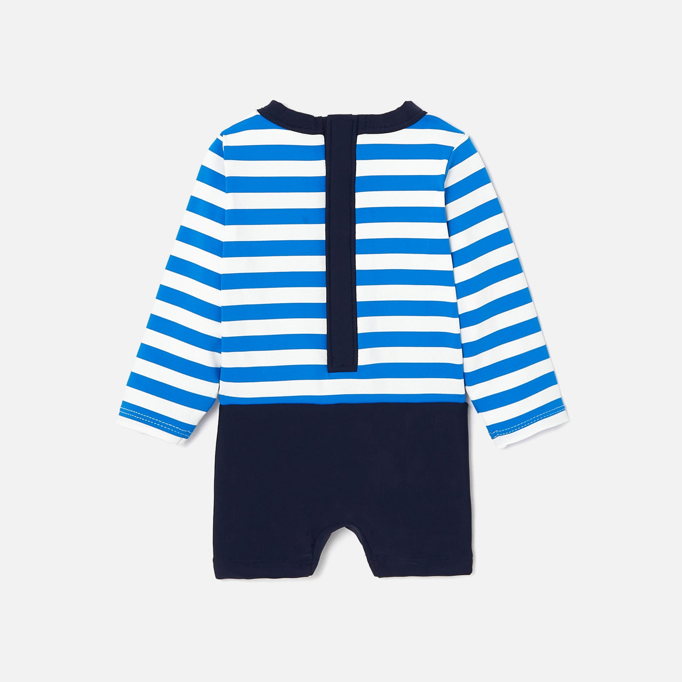 Baby boy UV-protection swimsuit - blanc/bleu