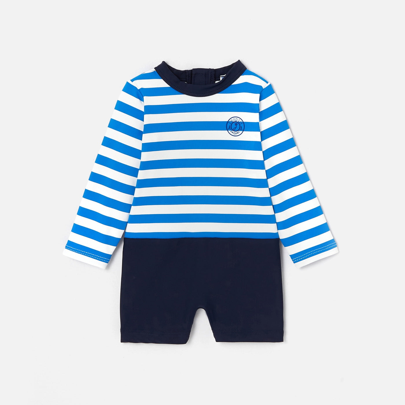 Baby boy UV-protection swimsuit - blanc/bleu