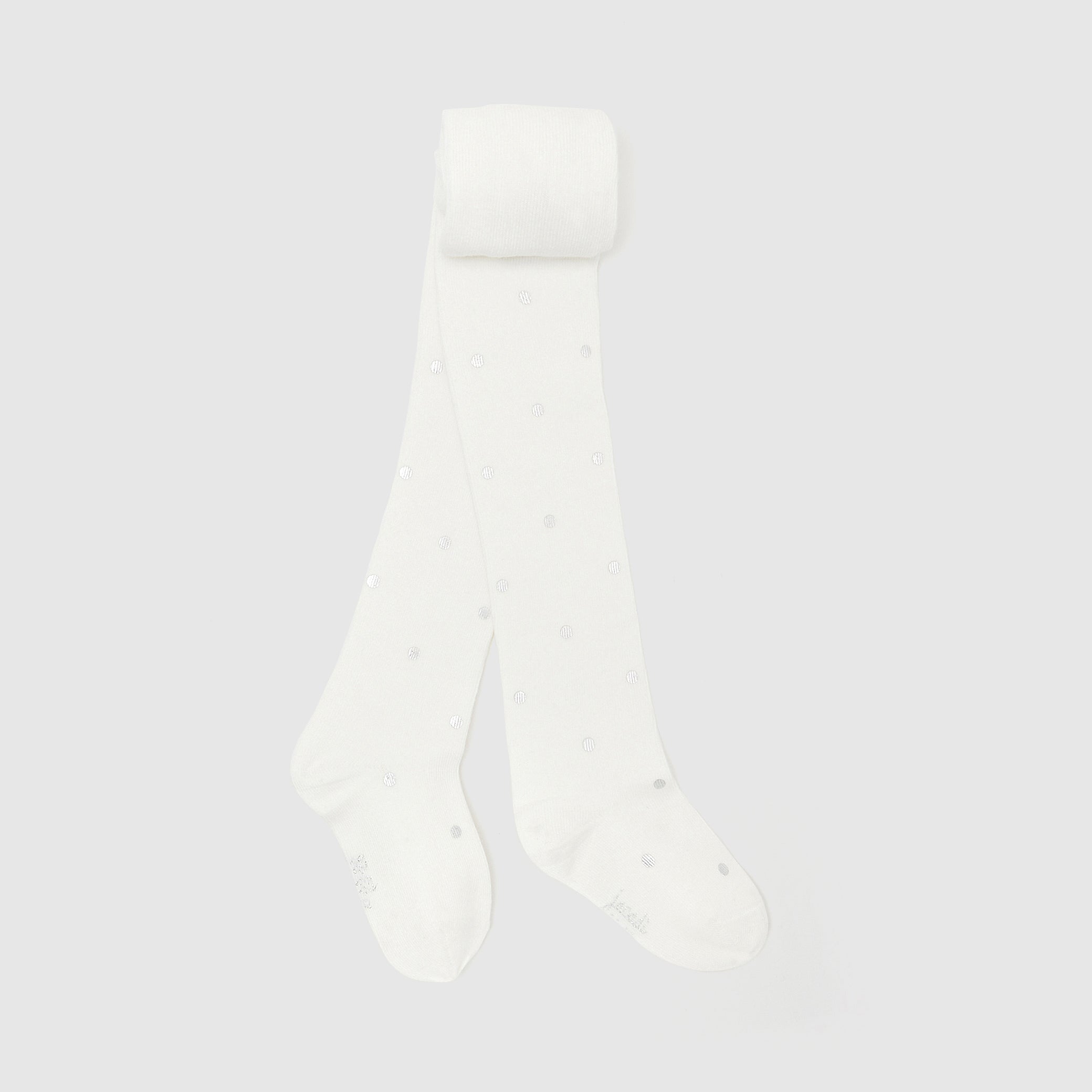 Girl Lurex polka dot tights